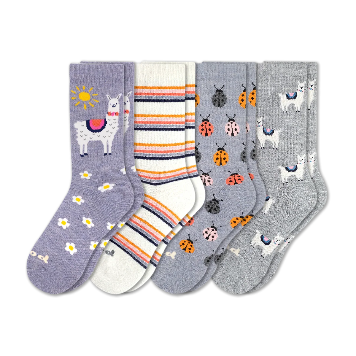 4 Pack - Women's Crew Pacas Socks - Image 242