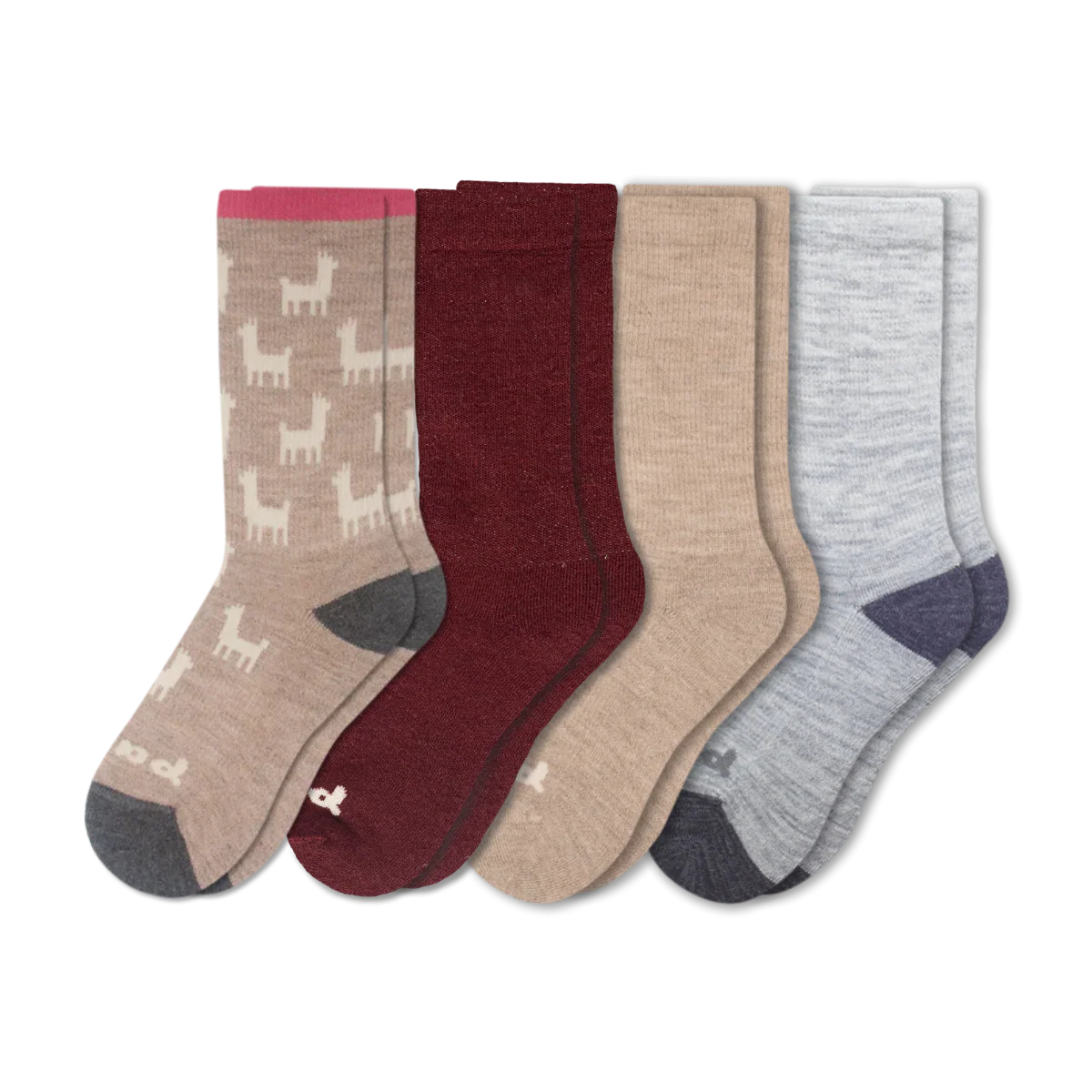4 Pack - Women's Crew Pacas Socks - Image 244