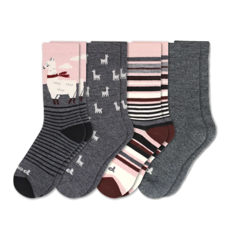 4 Pack - Women's Crew Pacas Socks - Image 26