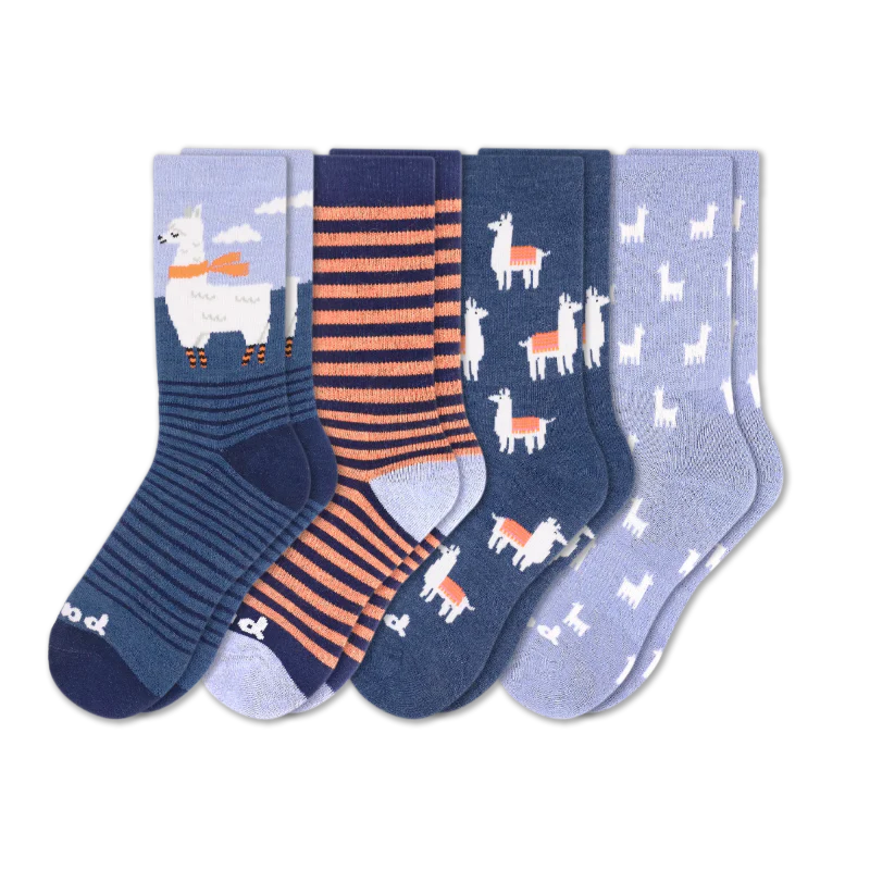4 Pack - Women's Crew Pacas Socks - Image 3