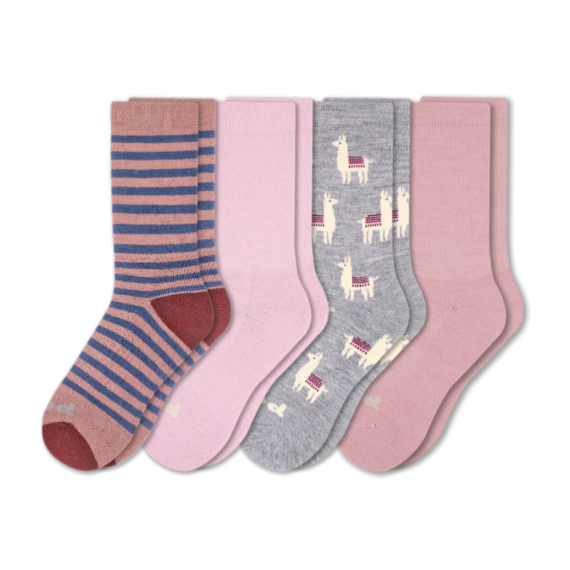 4 Pack - Women's Crew Pacas Socks - Image 37
