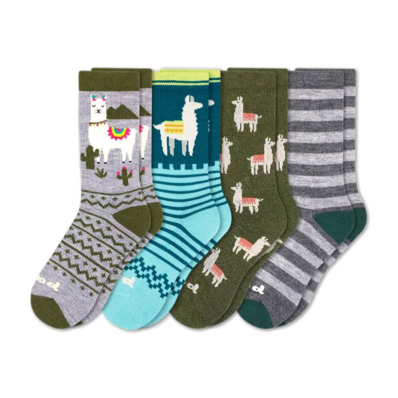 4 Pack - Women's Crew Pacas Socks - Image 38