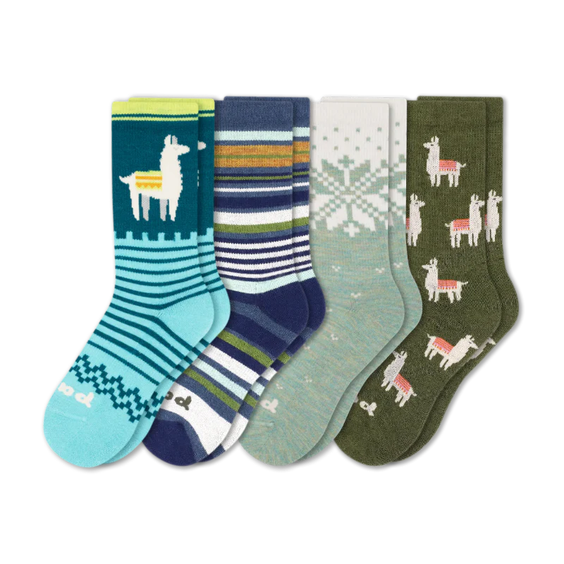 4 Pack - Women's Crew Pacas Socks - Image 50