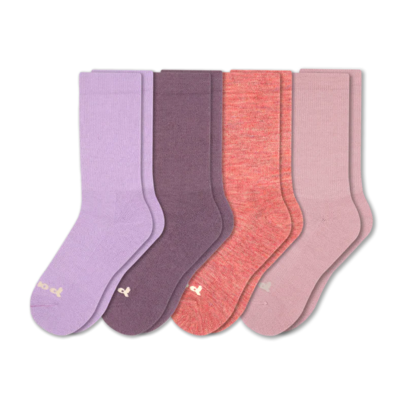 4 Pack - Women's Crew Pacas Socks - Image 56