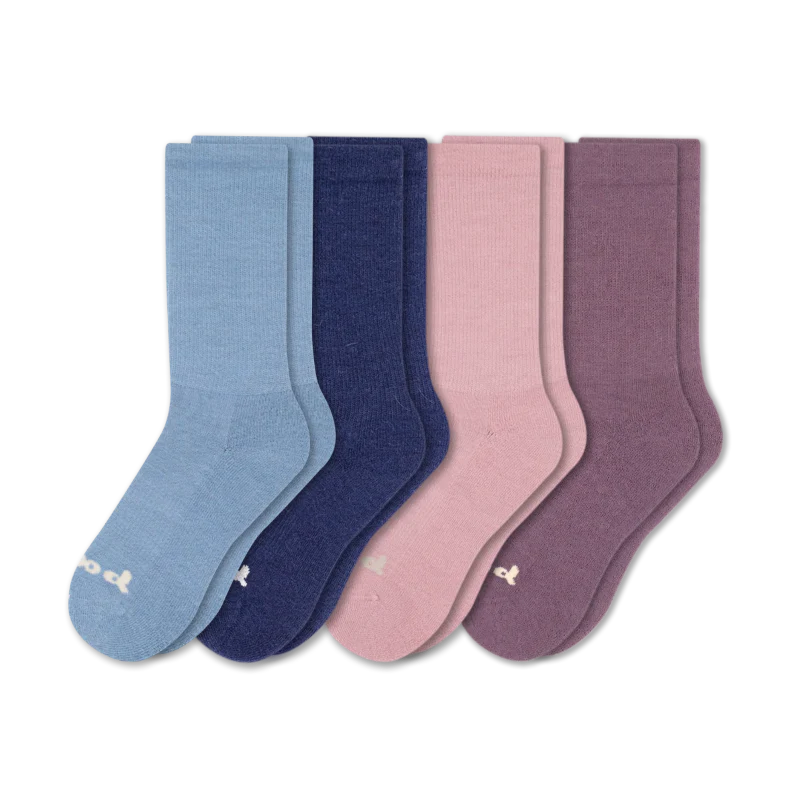 4 Pack - Women's Crew Pacas Socks - Image 58