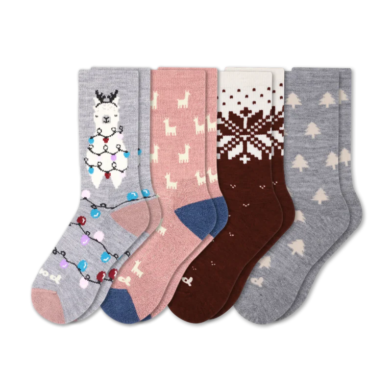4 Pack - Women's Crew Pacas Socks - Image 6