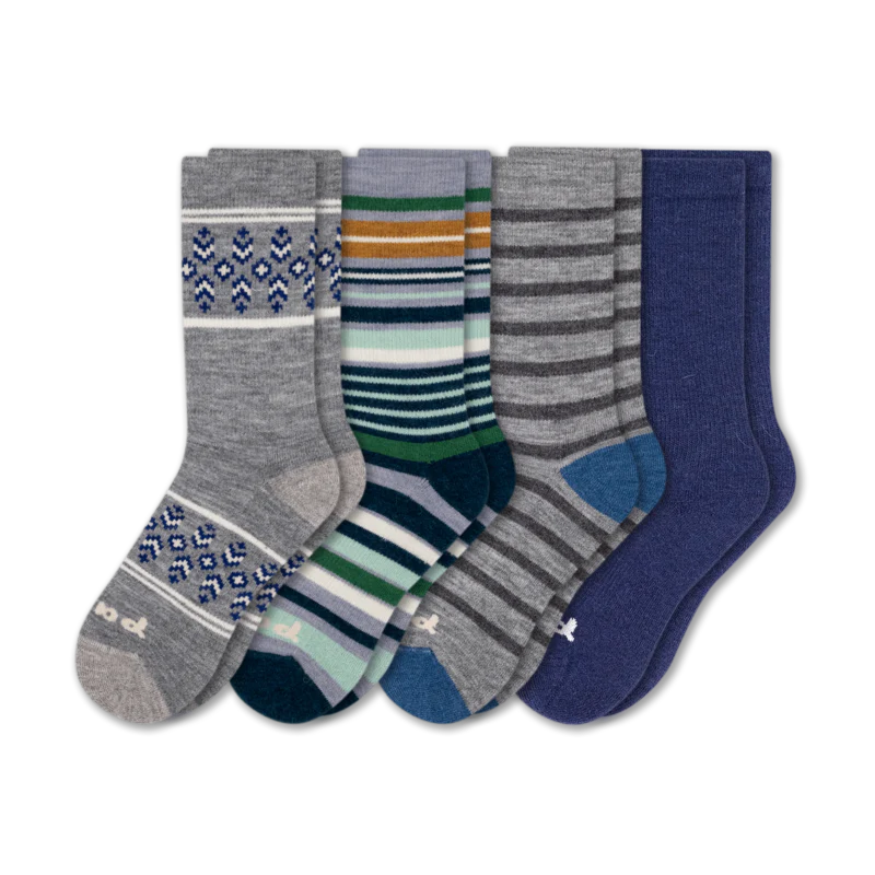 4 Pack - Women's Crew Pacas Socks - Image 61