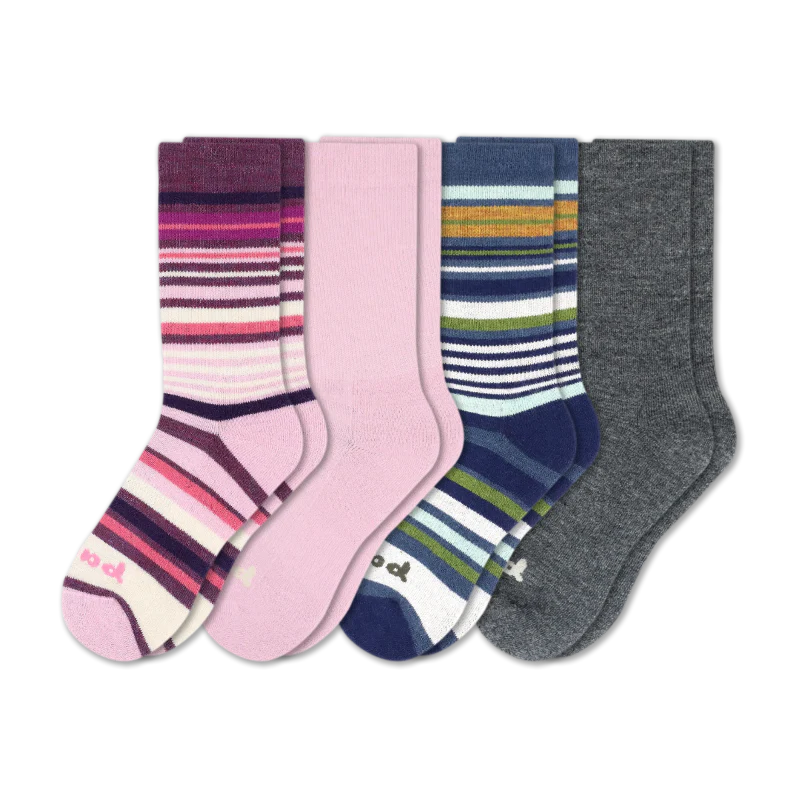 4 Pack - Women's Crew Pacas Socks - Image 66