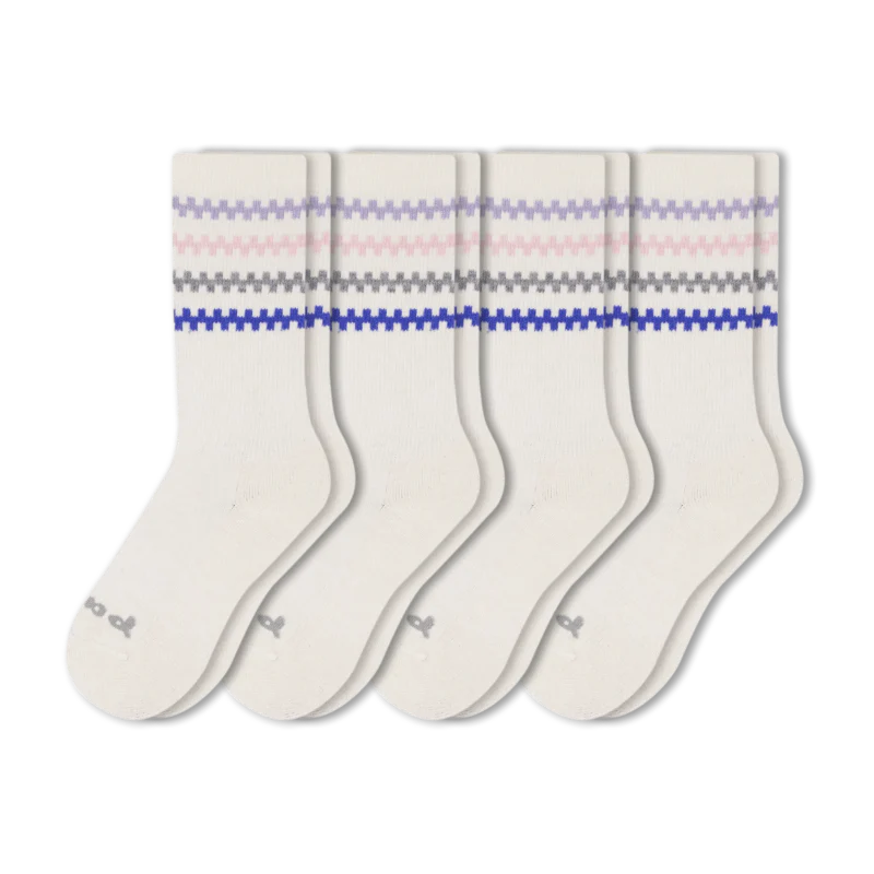 4 Pack - Women's Crew Pacas Socks - Image 80