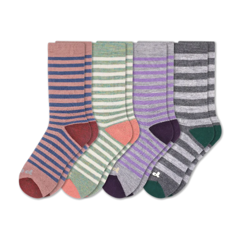 4 Pack - Women's Crew Pacas Socks - Image 91