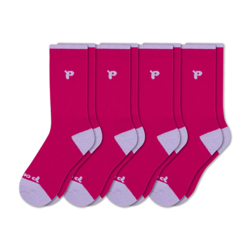 4 Pack - Women's Crew Pacas Socks - Image 92