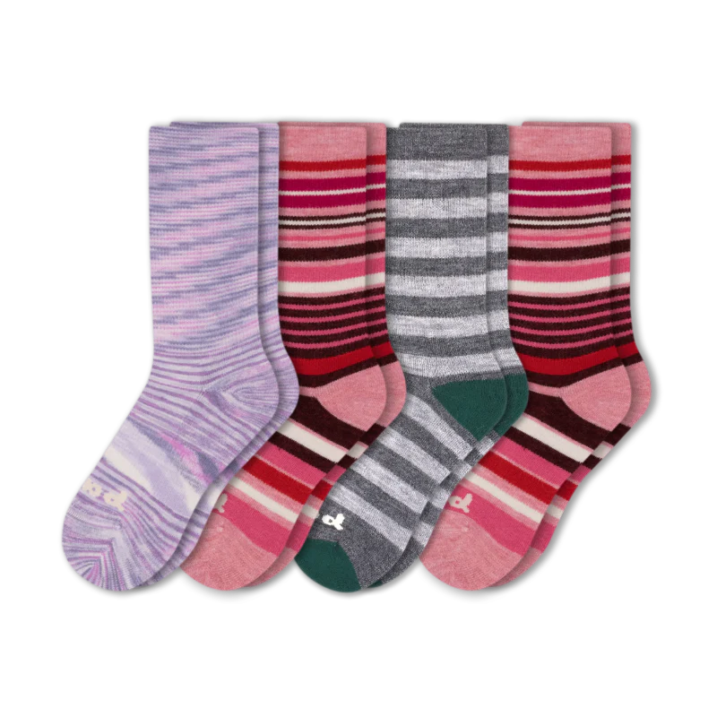 4 Pack - Women's Crew Pacas Socks - Image 94