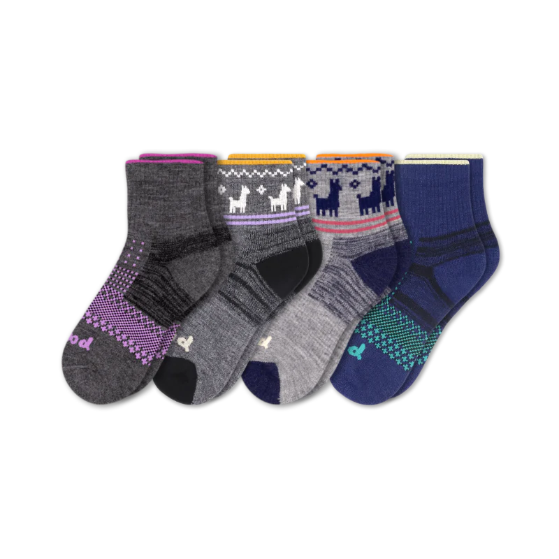 4 Pack - Women's Hiking Quarter Pacas Socks - Image 3