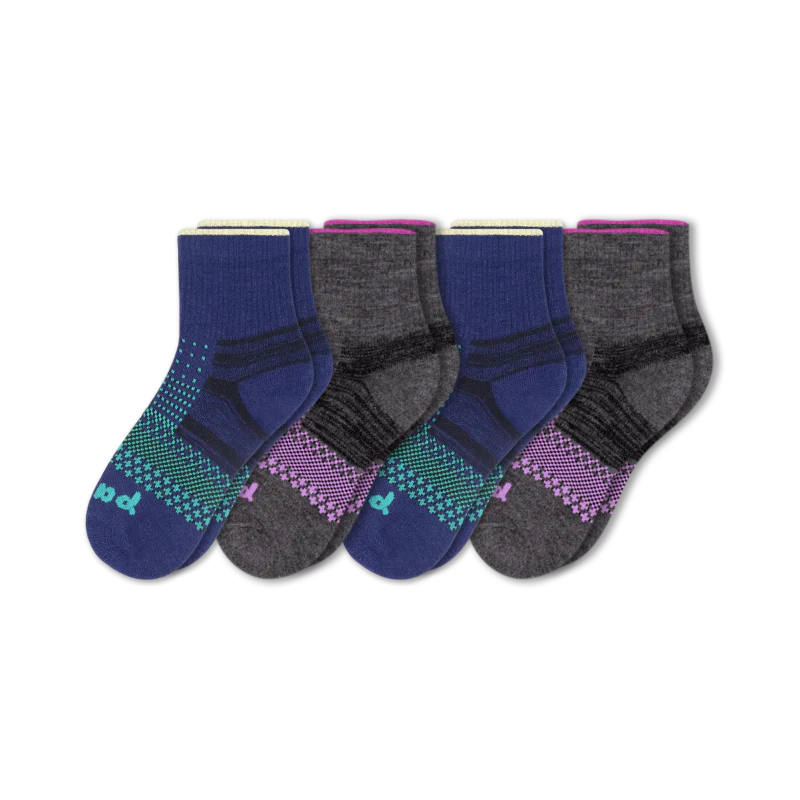 4 Pack - Women's Hiking Quarter Pacas Socks - Image 4