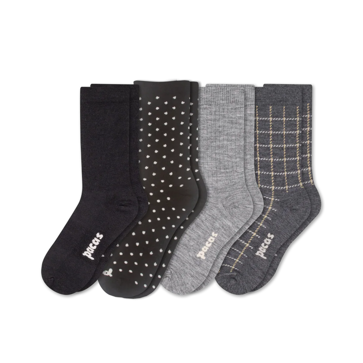 4 Pack - Women's Light-Weight Crew Pacas Socks - Image 15