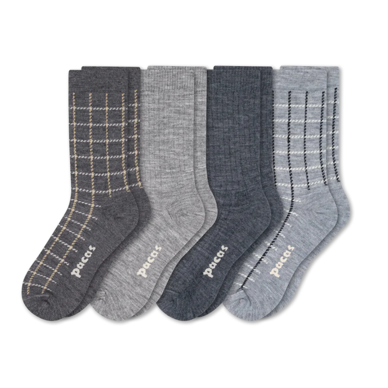 4 Pack - Women's Light-Weight Crew Pacas Socks - Image 169