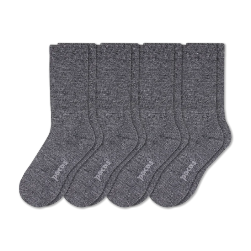 4 Pack - Women's Light-Weight Crew Pacas Socks - Image 180