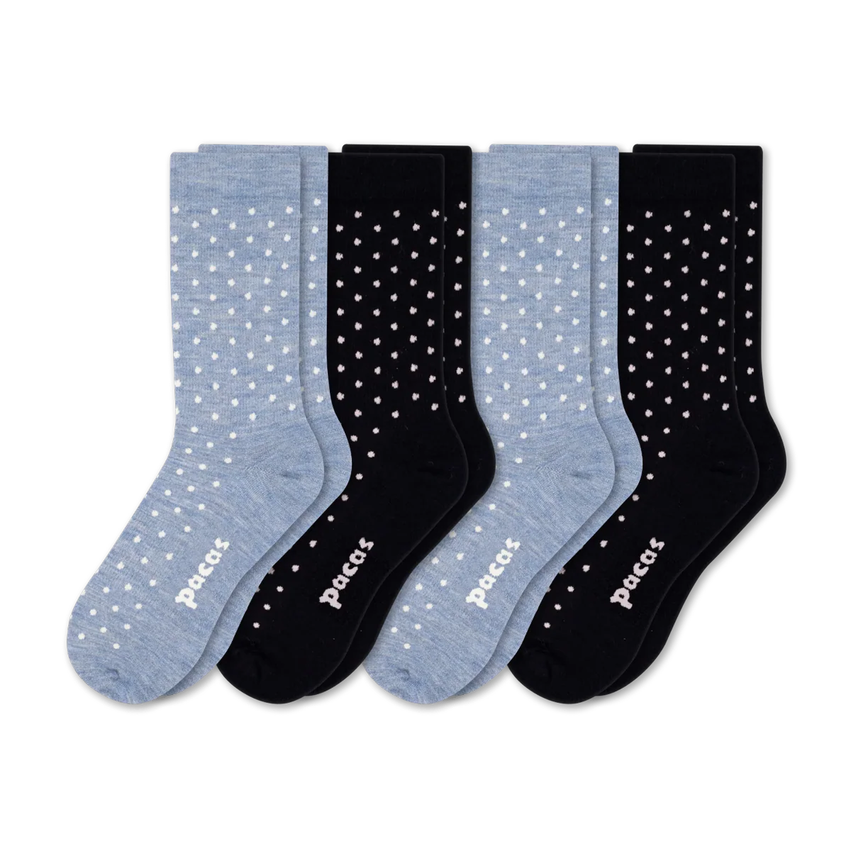 4 Pack - Women's Light-Weight Crew Pacas Socks - Image 192