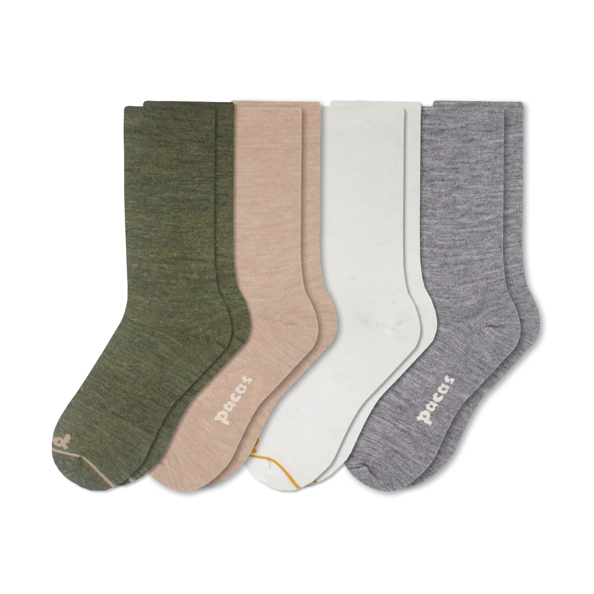 4 Pack - Women's Light-Weight Crew Pacas Socks - Image 194