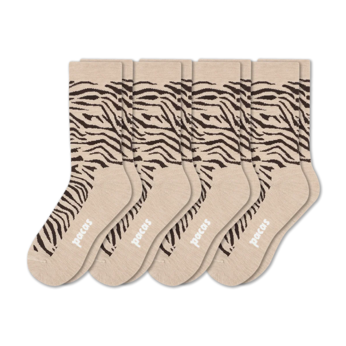 4 Pack - Women's Light-Weight Crew Pacas Socks - Image 200