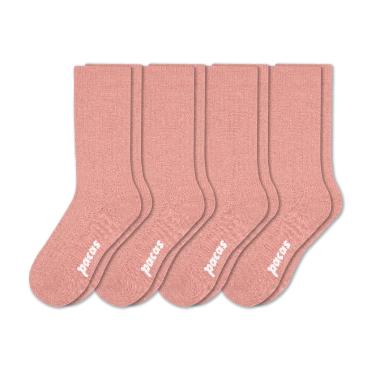 4 Pack - Women's Light-Weight Crew Pacas Socks - Image 201