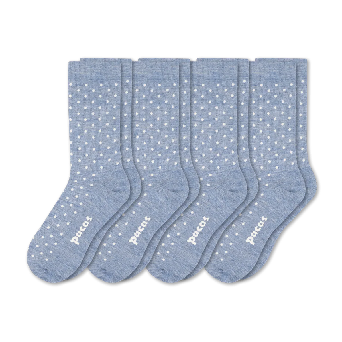 4 Pack - Women's Light-Weight Crew Pacas Socks - Image 202