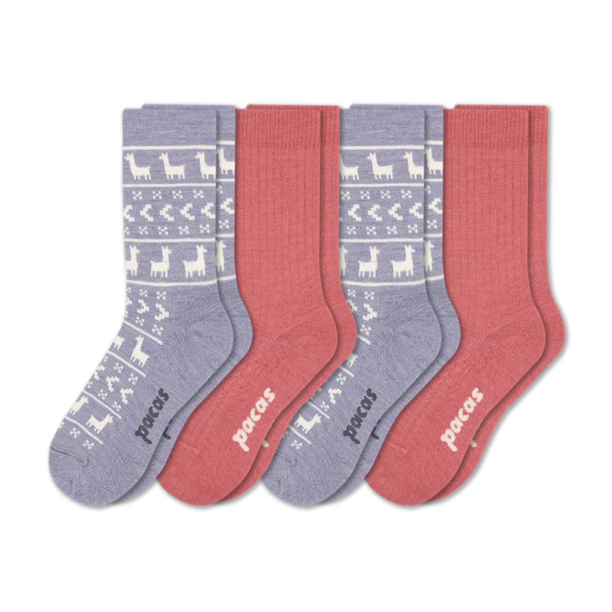 4 Pack - Women's Light-Weight Crew Pacas Socks - Image 203