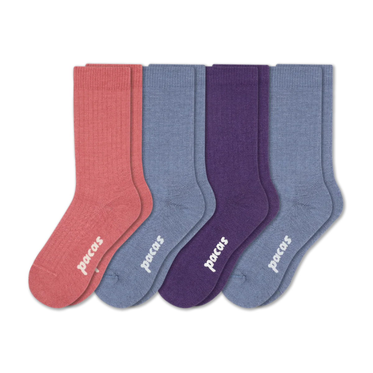 4 Pack - Women's Light-Weight Crew Pacas Socks - Image 208