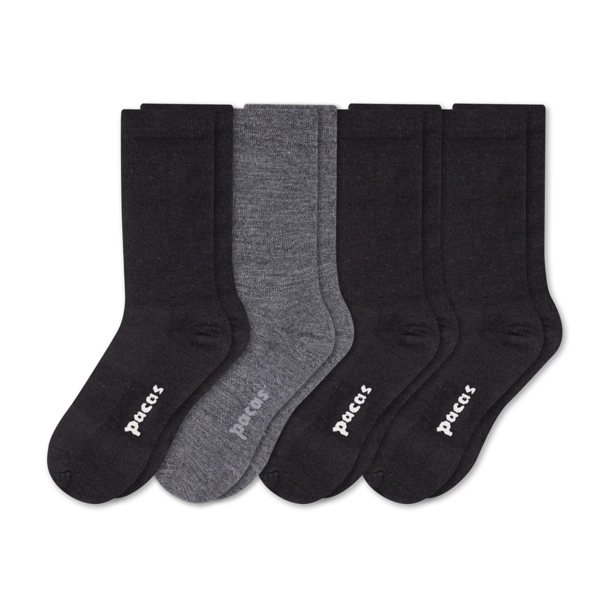 4 Pack - Women's Light-Weight Crew Pacas Socks - Image 209