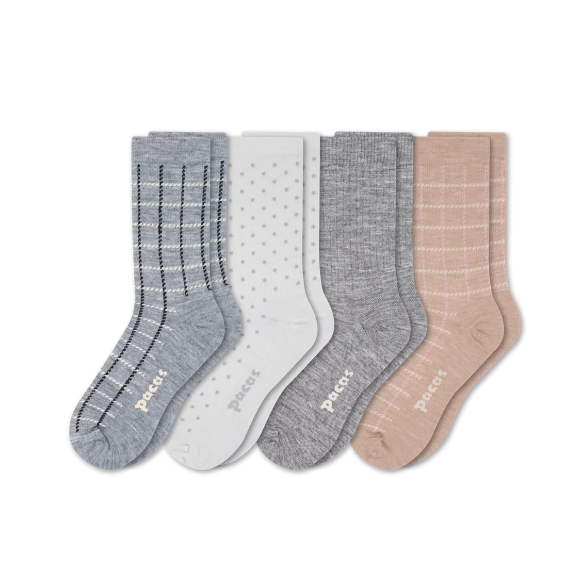 4 Pack - Women's Light-Weight Crew Pacas Socks - Image 21
