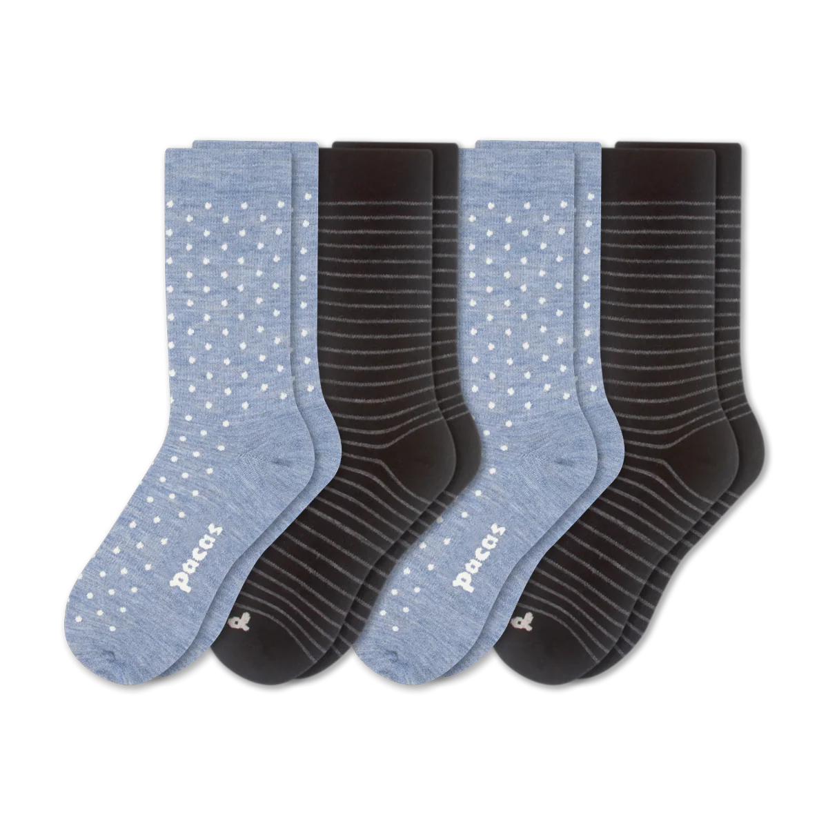 4 Pack - Women's Light-Weight Crew Pacas Socks - Image 211