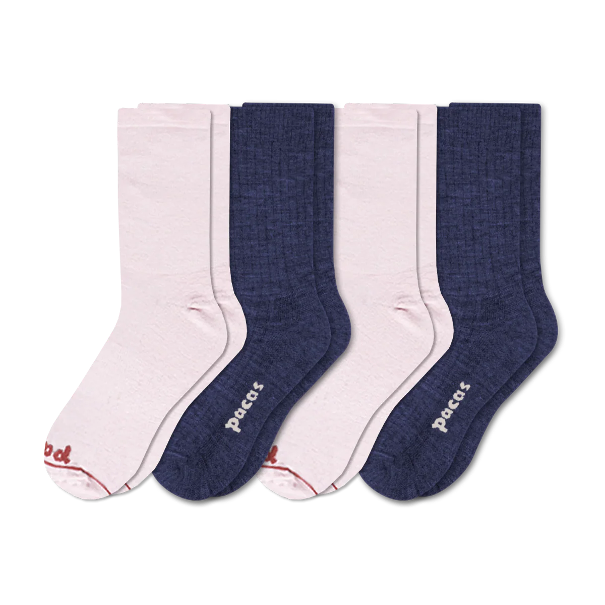 4 Pack - Women's Light-Weight Crew Pacas Socks - Image 214