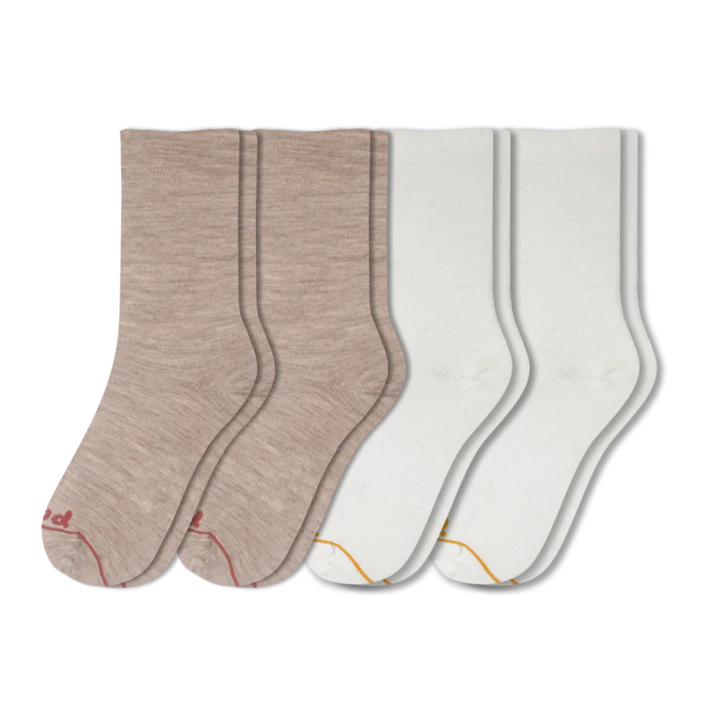 4 Pack - Women's Light-Weight Crew Pacas Socks - Image 3