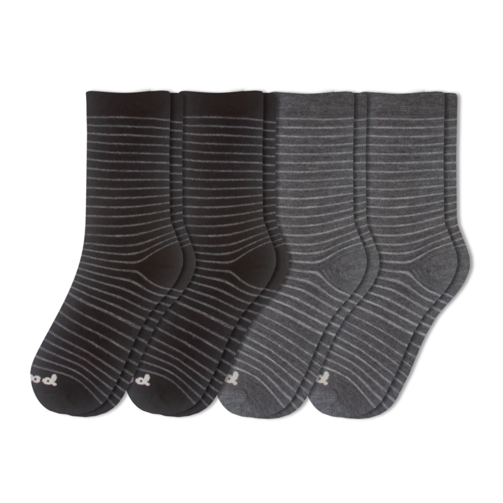 4 Pack - Women's Light-Weight Crew Pacas Socks - Image 6