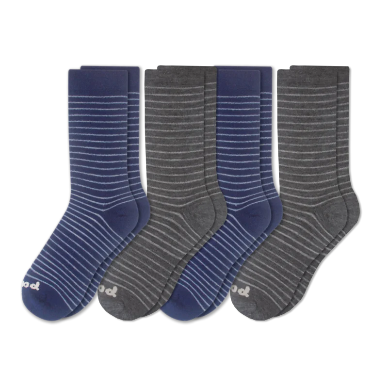 4 Pack - Women's Light-Weight Crew Pacas Socks - Image 87
