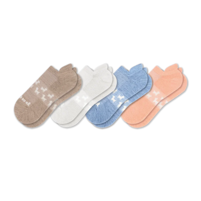 4 Pack - Women's Low Cut Pacas Socks - Image 104