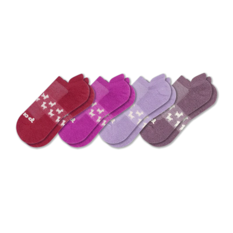 4 Pack - Women's Low Cut Pacas Socks - Image 129