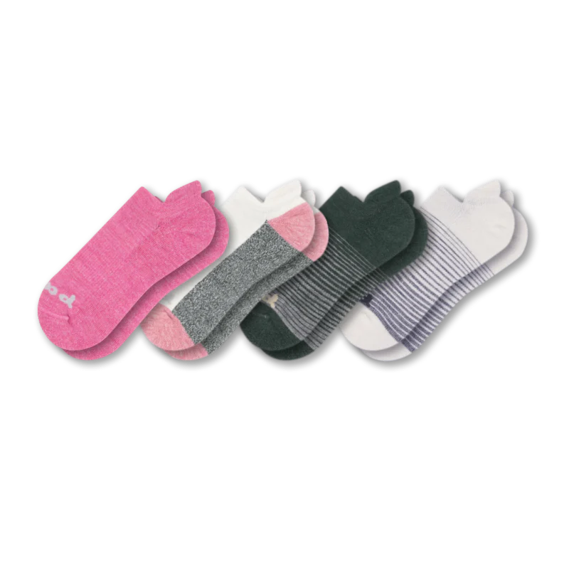 4 Pack - Women's Low Cut Pacas Socks - Image 134