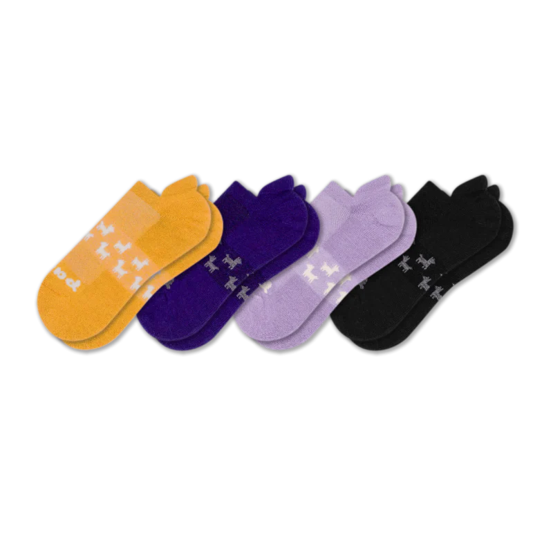 4 Pack - Women's Low Cut Pacas Socks - Image 165