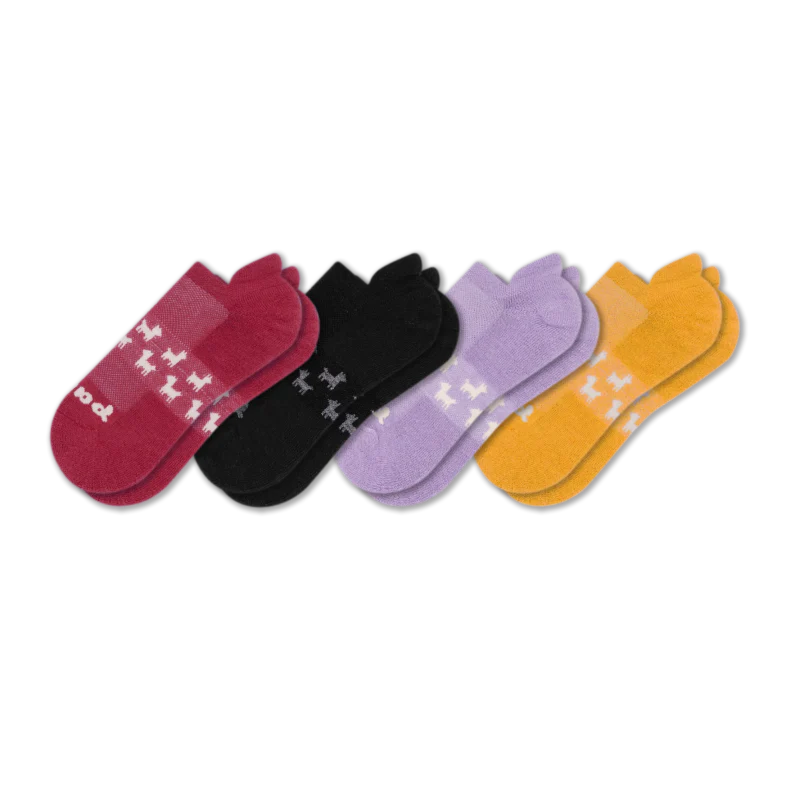 4 Pack - Women's Low Cut Pacas Socks - Image 166
