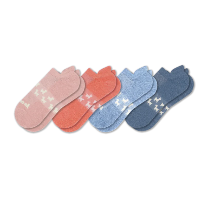 4 Pack - Women's Low Cut Pacas Socks - Image 177