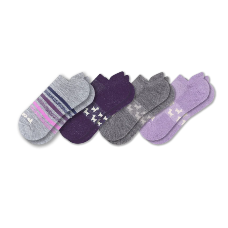 4 Pack - Women's Low Cut Pacas Socks - Image 182