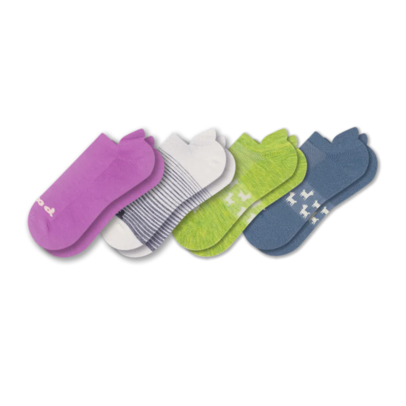 4 Pack - Women's Low Cut Pacas Socks - Image 191
