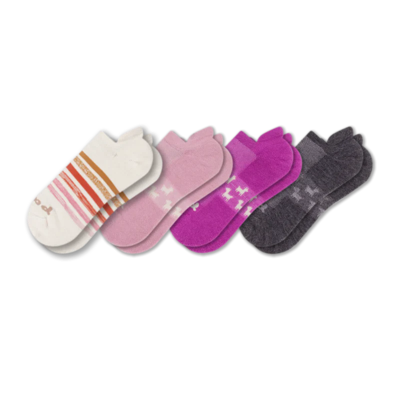 4 Pack - Women's Low Cut Pacas Socks - Image 192