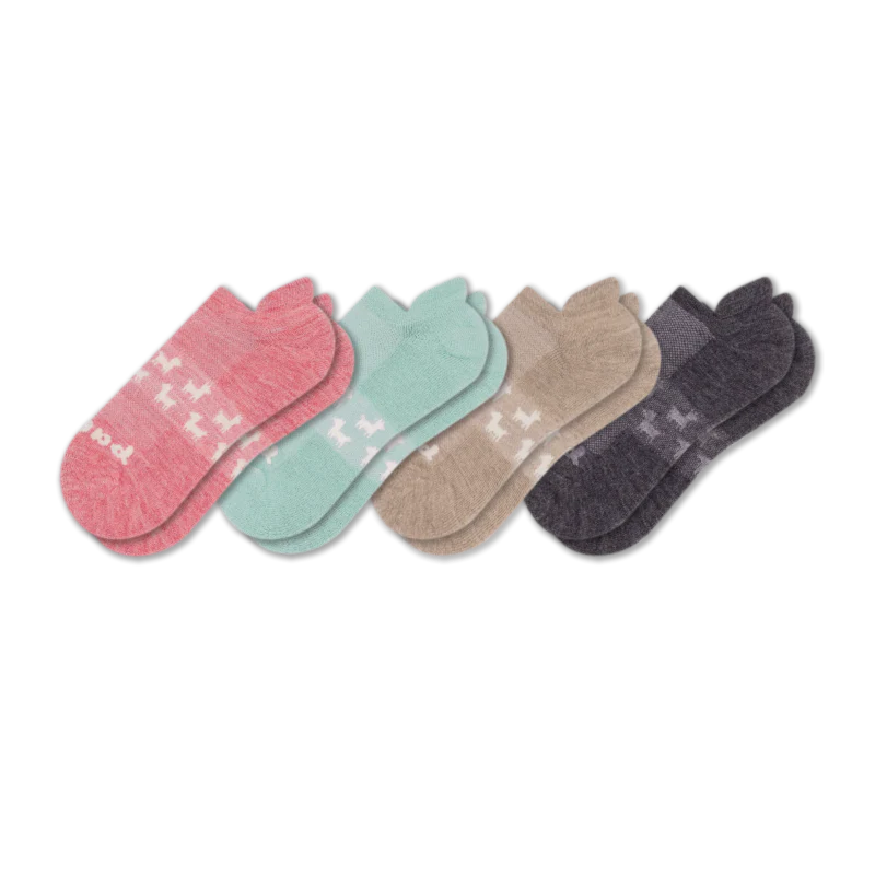 4 Pack - Women's Low Cut Pacas Socks - Image 195