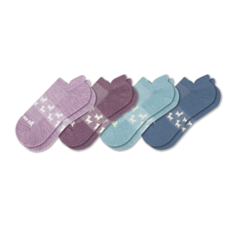 4 Pack - Women's Low Cut Pacas Socks - Image 197