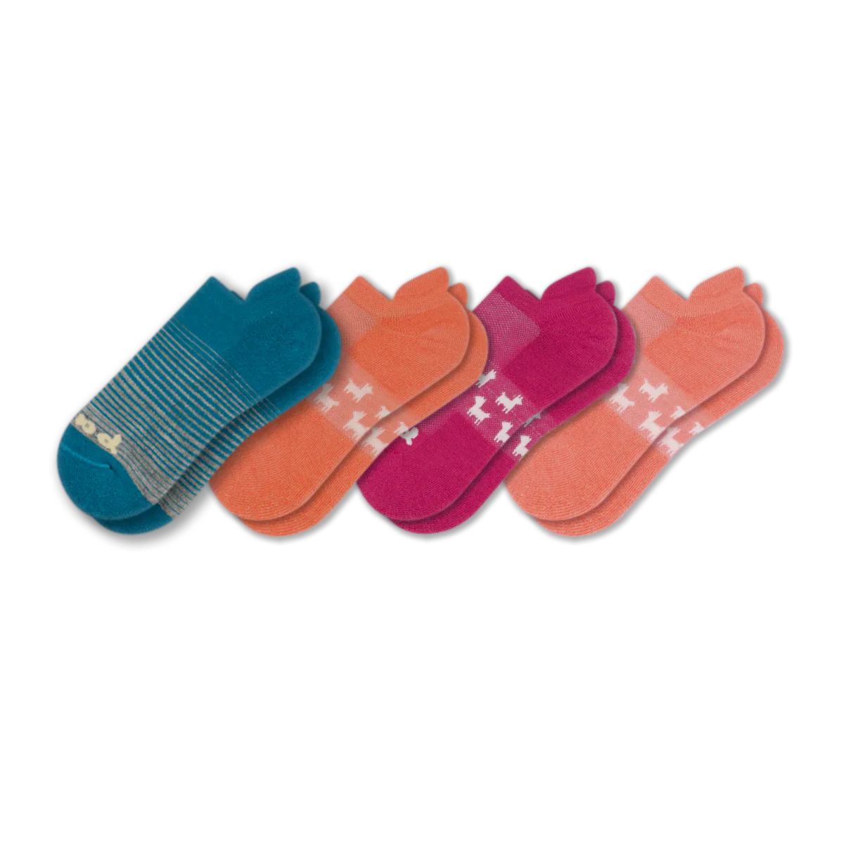 4 Pack - Women's Low Cut Pacas Socks - Image 223