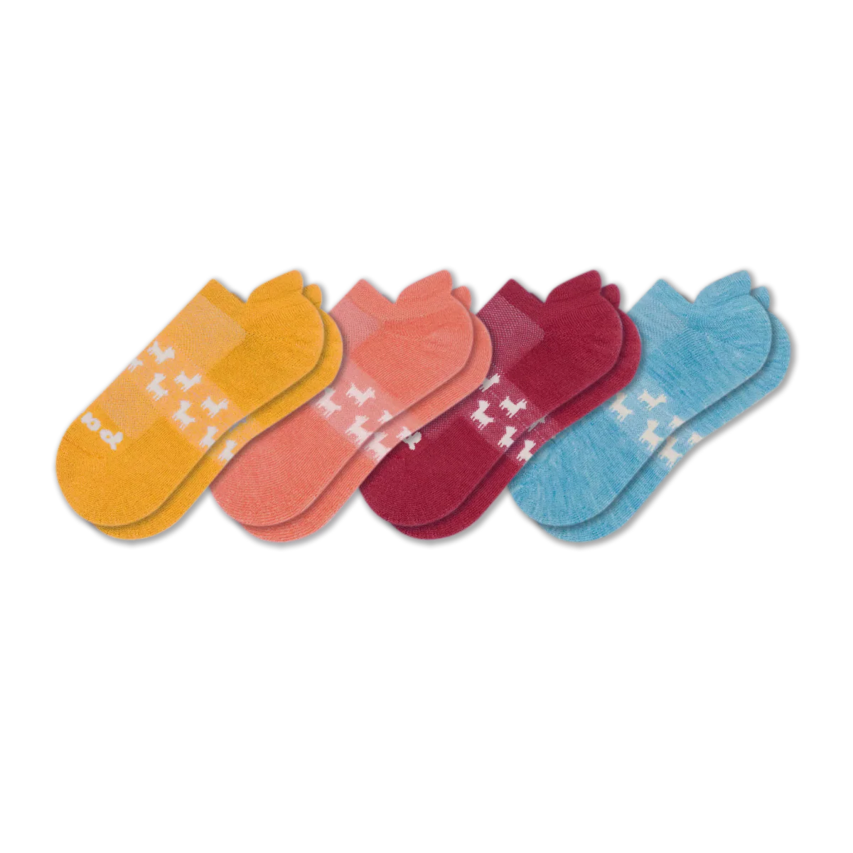 4 Pack - Women's Low Cut Pacas Socks - Image 241