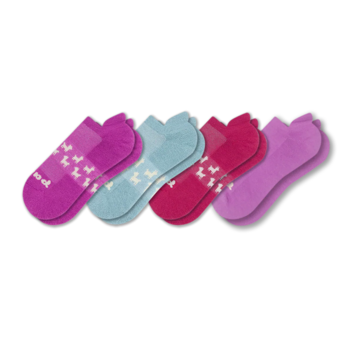 4 Pack - Women's Low Cut Pacas Socks - Image 242