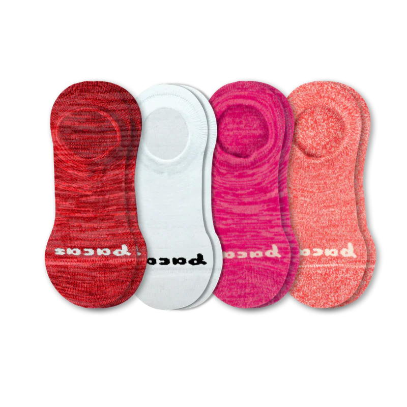 4 Pack - Women's No Show Socks - Image 22